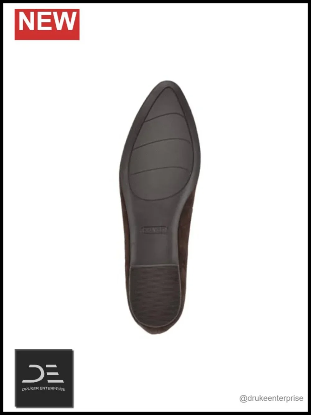 Nine West Suede Almond Toe Slip-On Flats .35 Heel